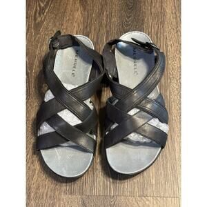 Merrell Bassoon Womens Size 9 Black Walking Casual Flip Flop Slides Sandals